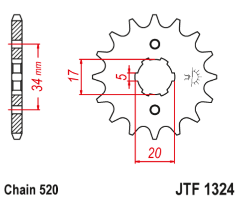 Звезда ведущая JTF1324 13