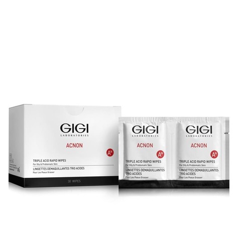Пилинг-салфетки GIGI трехкислотные - ACNON Triple acid rapid wipes