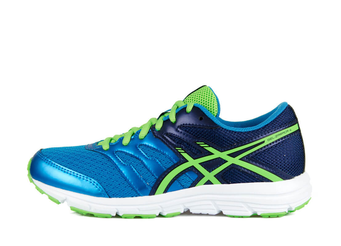 Asics Gel-Zaraca 4 Gs кроссовки для бега подростковые синие-зеленые - 5