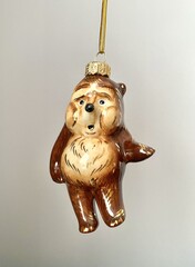 Ёлочная игрушка Медвежонок в тумане
