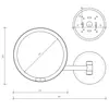 Decor Walther Round 0122460 Косметическое зеркало с подсветкой, цвет: чёрный