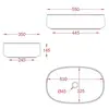 ArtCeram Cognac COL003 13 00 Раковина накладная, 55x35, цвет: оранжевый
