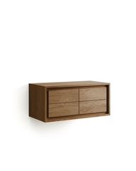 Kenta Мебель для ванной из массива тика с натуральной отделкой, 90 x 45 см