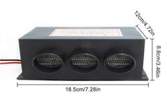 12V - 3 / Дополнительная печка, электрическая, (12 вольт) (3 сопла) салона авто 800 ватт (1 шт)