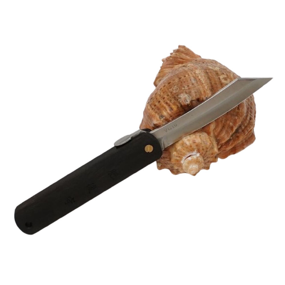 Складной нож Nagao Higonokami Natural wood, 80мм, сталь VG10, рукоять Persimmon wood