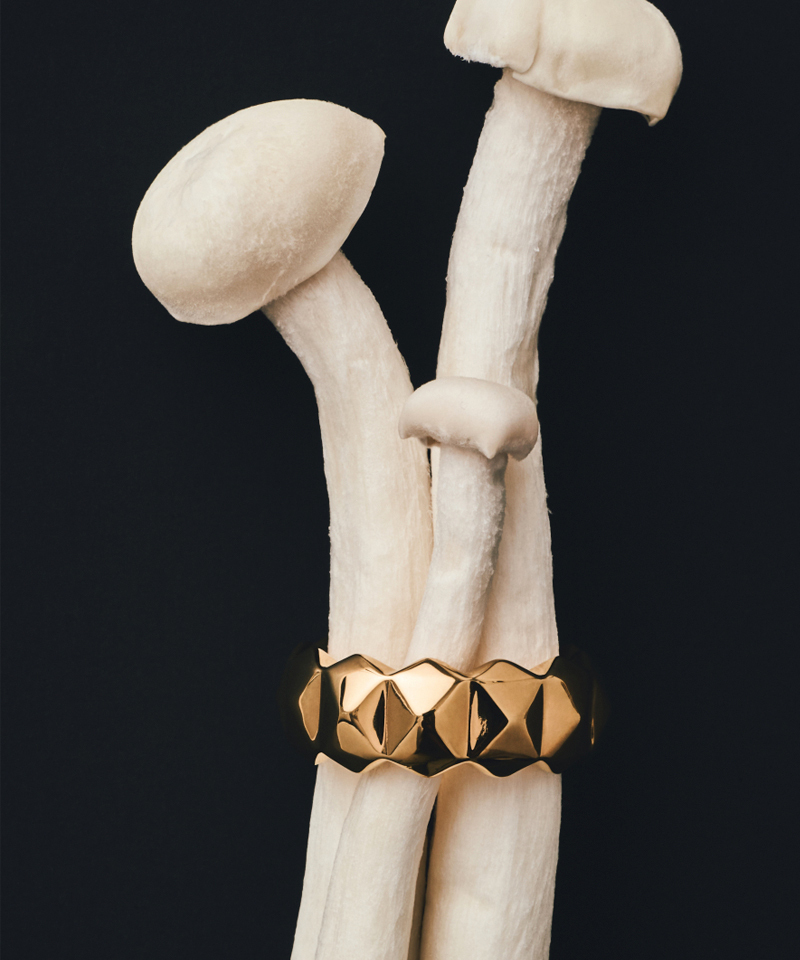 Кольцо Spike gold