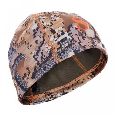 Шапка мужская демисезонная "Spring -330", softshell, саванна/ savanna (вышивка оранжевая), ХСН
