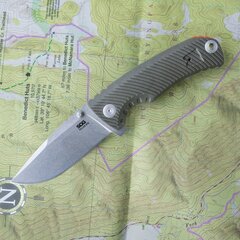 Нож складной SOG Tellus ATK Olive Drab + Blaze Orange, сталь Cryo 440C, рукоять GRN, 128г, блистер