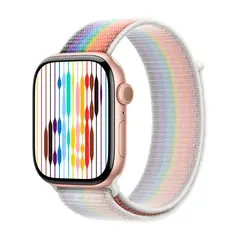 Умные часы Apple Watch Series 11 GPS, 46mm, Rose Gold Aluminium Case with Pride Edition Sport Loop