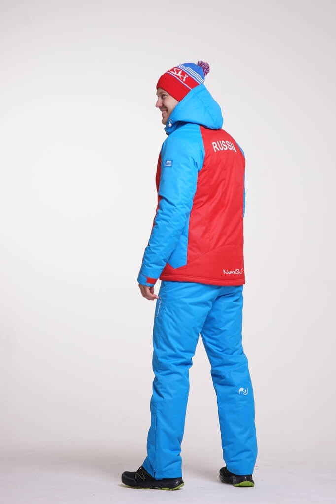 Nordski National мужской утепленный лыжный костюм красный - 2