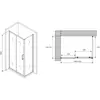 Abber Schwarzer Diamant AG30100B-S75B Душевой уголок, цвет: чёрный