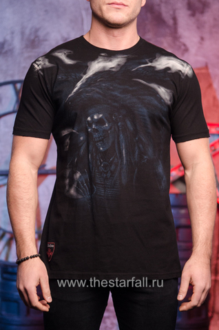Affliction | Футболка мужская Great Warrior Red Label Premium A614 перед
