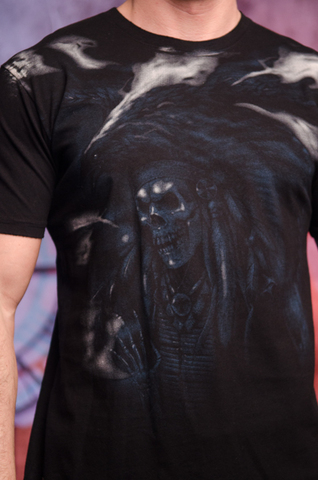 Affliction | Футболка мужская Great Warrior Red Label Premium A614 принт спереди