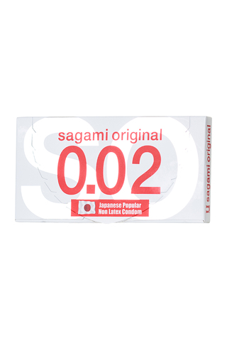 Презервативы Sagami, original 0.02, полиуретан, ультратонкие, гладкие, 19 см, 5,8 см, 2 шт.