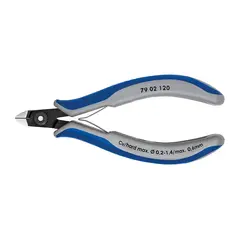 Прецизионные кусачки боковые для электроники чернёные 120 мм Knipex 79 02 120