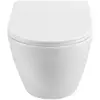BelBagno BB7026CH-TOR/SC Унитаз подвесной безободковый со смывом "Торнадо", с сиденьем дюропласт soft close