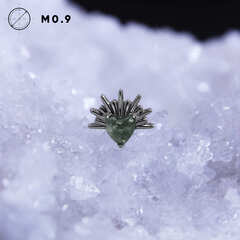 Heart Blessed Moss Agate