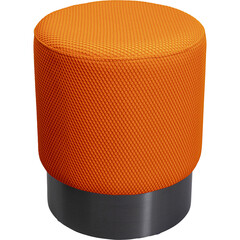 Пуф Jody Orange Mesh Black Ø35 см