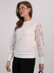 Джемпер трикотажный Арабелла (белая) Б16392-5М LT Collection