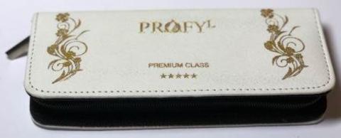 PROFYLAB (Profy-L) Футляр для 1-х ножниц на молнии, экокожа, 7,0 х 18,5 см, белый