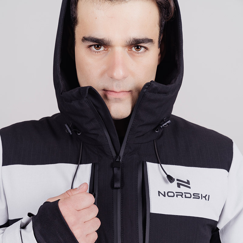 Мужская горнолыжная куртка Nordski Lavin black-grey - 5