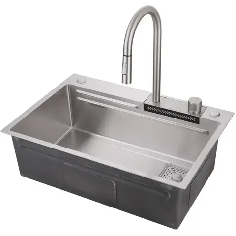 Abber Wasser Kreis AF2194SP Кухонная мойка, цвет: серый