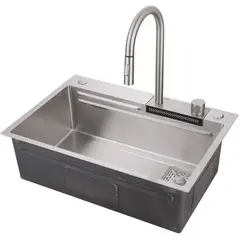 Abber Wasser Kreis AF2194SP Кухонная мойка, цвет: серый фото