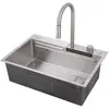 Abber Wasser Kreis AF2194SP Кухонная мойка, цвет: серый