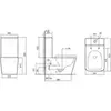 Abber Rechteck AC1210T Унитаз напольный с бачком, цвет: белый