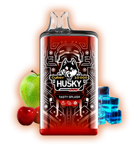 HUSKY CYBER 10000 Tasty Splash - Вишнево Яблочный Сок лед