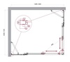 BelBagno Luce LUCE-AH-22-130/110-C-CR Душевой уголок, 130x110, цвет: хром