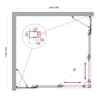 BelBagno Luce LUCE-AH-22-125/120-C-CR Душевой уголок, 125x120, цвет: хром