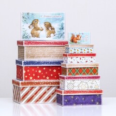 Коробка одиночная, Прямоугольник, «Сказочного Нового года»,  26*16,5*10см, 1 шт.