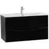 BelBagno MARINO-CER-MINI-800-2C-SO-NL-P База под раковину подвесная с двумя выкатными ящиками, Nero Lucido, 796x390x500