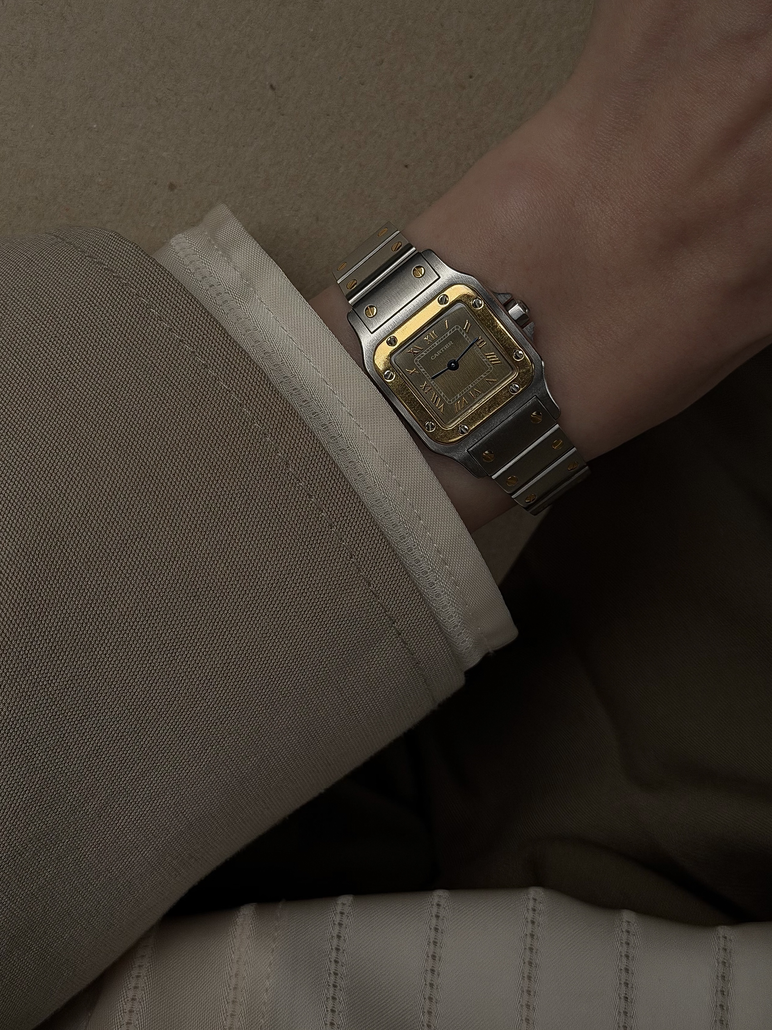 Редкие винтажные часики Cartier Santos — фото 1