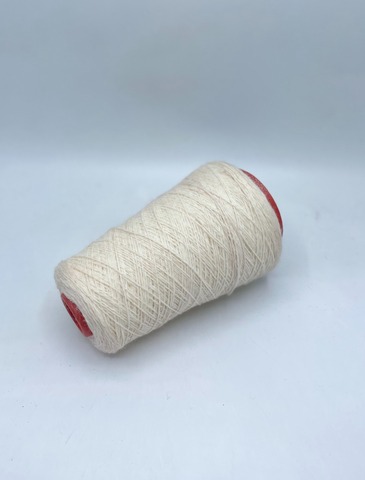 Бобинная пряжа (пр.Италия),750/100гр, 100% Шерсть, цвет-Молочный. арт-34486