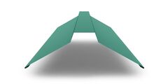 Планка конька плоского с покрытием Полиэстер 0,45мм, цвет RAL 5021 2м