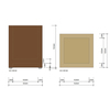 Decor Walther Wood 0925885 Стакан, цвет: темный ясень