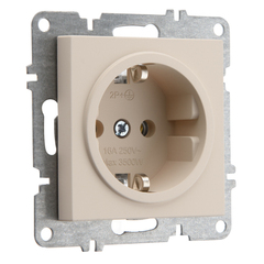 Розетка с заземлением 16А 250В ARVIA Electric, карамель 50082000217