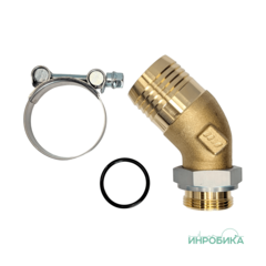 Фитинг всасывающий "GOLD" 1 1/2" X T.50 (64-67) угловой 45° 15509000559