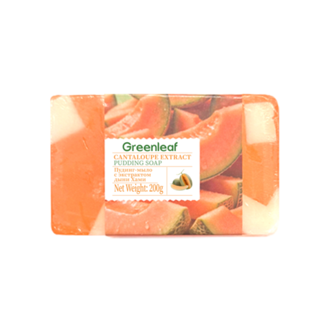 (0.2)Greenleaf Желейное мыло с экстрактом дыни Хами, 200 г，（англо-русская версия）