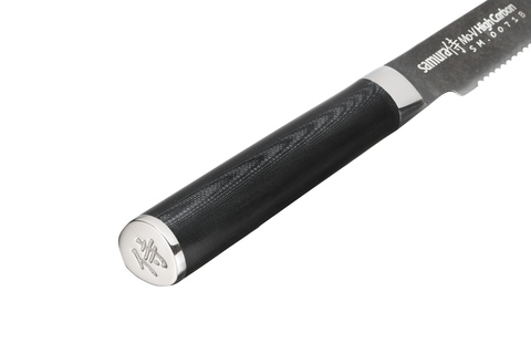 Нож кухонный для томатов 120мм Samura Mo-V Stonewash SM-0071B/K