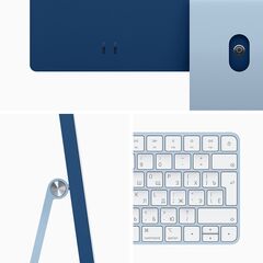 Моноблок Apple iMac 24  Apple M1 chip with 8‑core CPU and 8‑core GPU, 16GB RAM( Z12X000AS) 512GB SSD - Blue