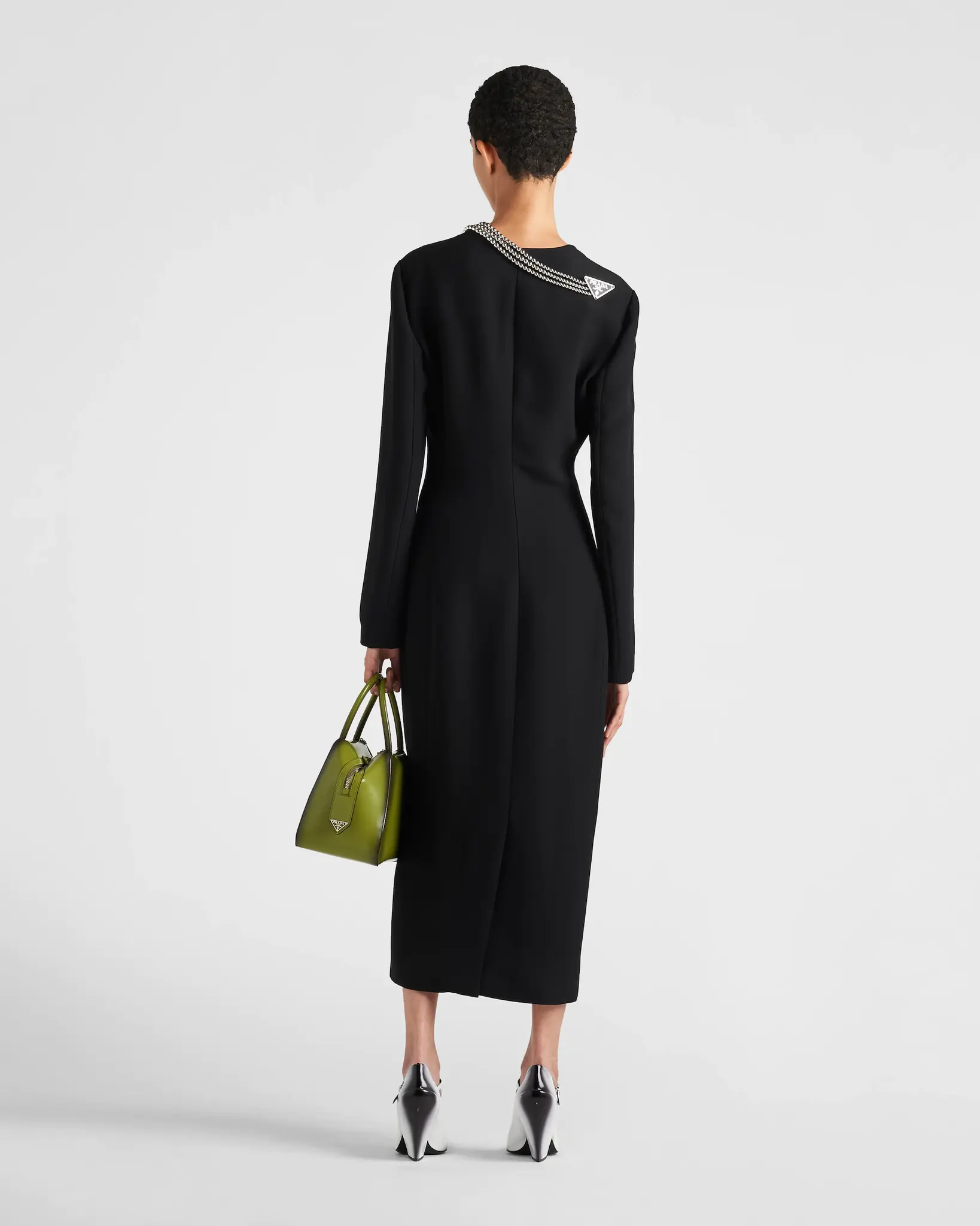 Платье Cady с ожерельем Prada BP-24348 Платье Cady с ожерельем Prada BP-24348