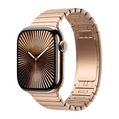 Умные часы Apple Watch Series 10 GPS + Cellular, 42mm, Gold Titanium Case with Link Bracelet, Gold