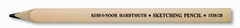 Карандаш чернографитный KOH-I-NOOR для скетчинга неокрашенный плоский 1538, 2B