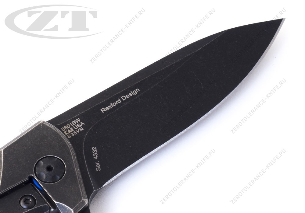 Нож Zero Tolerance 0801BW S35VN Rexford - фотография 