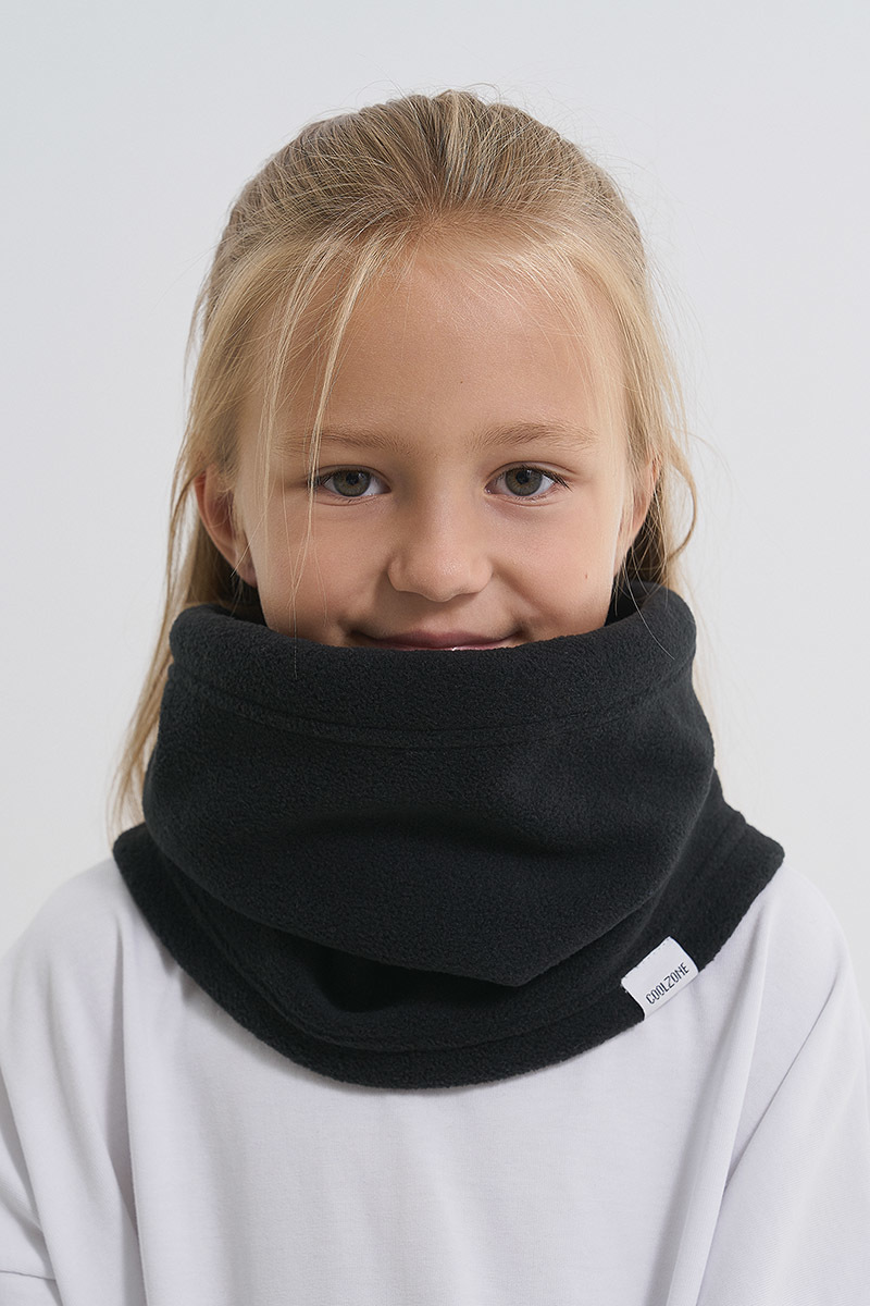 Шарф-труба из флиса Cool Zone black - 4