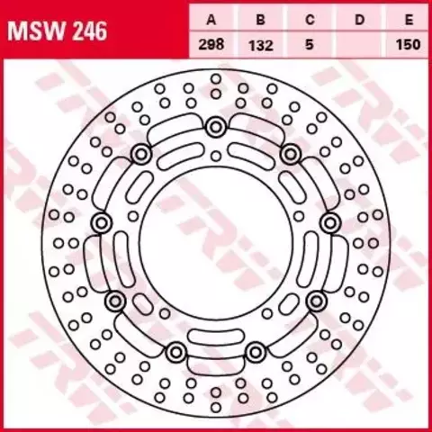 Тормозной диск MSW246