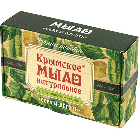 Мыло натуральное Сера и дёготь, 100 г